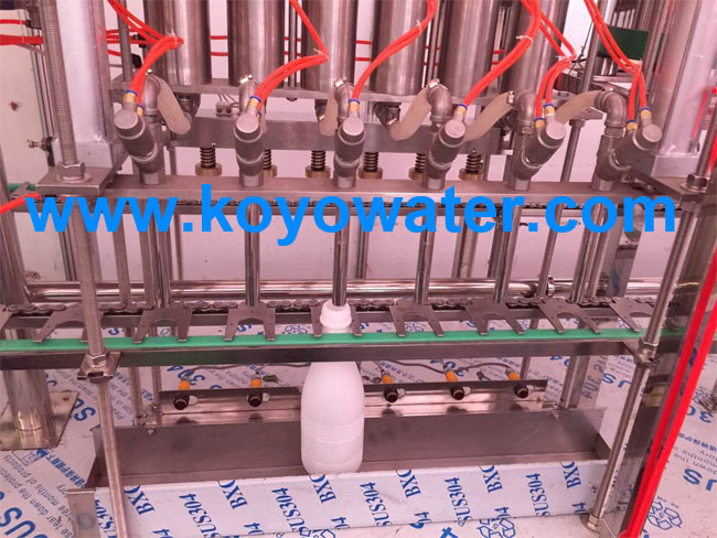 Plastic milk bottle filling Aluminium foil sealing machine