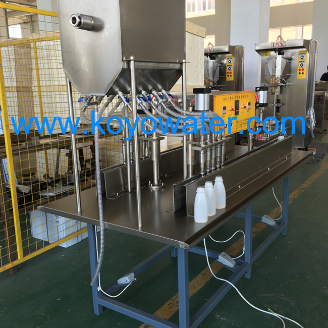 milk bottle filling and sealing machine