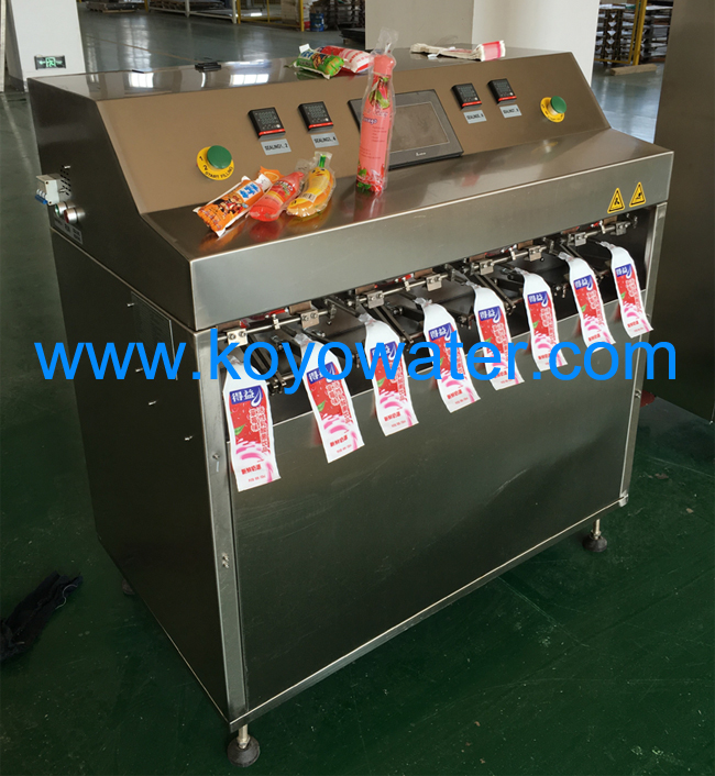 bottle shape pouch filling and sealing machine