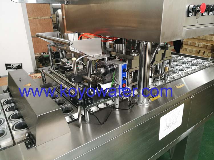 plastic cup filling and sealing machine